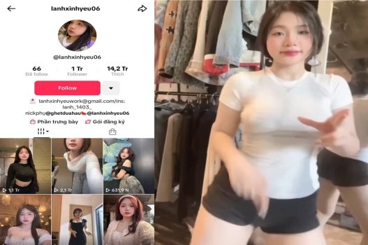 Video người nổi tiếng trên mạng xã hội Lanhxinhyeu thể hiện cơ thể gợi cảm, thổi kèn cực hay