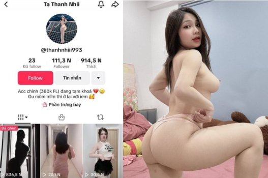 TikToker Tạ Thanh Nhi có làn da trắng, vóc dáng trẻ trung, đặc biệt thích thú khi thực hiện phong cách doggy